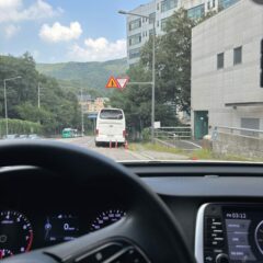 주차장 연습 완전 어려웠어요